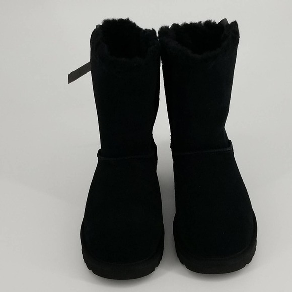 UGG Short Continuity Bow Black Boot for Women Size 6 New in Box - Picture 7 of 13